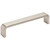 Elements Collection - 128 mm Center-to-Center Satin Nickel Square Asher Cabinet Pull - 193-128SN