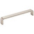 Elements Collection - 160 mm Center-to-Center Satin Nickel Square Asher Cabinet Pull - 193-160SN