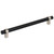 Elements Collection - 192 mm Center-to-Center Matte Black With Satin Nickel Key Grande Cabinet Bar Pull - 5192MBSN
