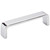 Elements Collection - 4" Center-to-Center Polished Chrome Square Asher Cabinet Pull - 193-4PC