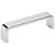Elements Collection - 96 mm Center-to-Center Polished Chrome Square Asher Cabinet Pull - 193-96PC