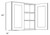 CNC Cabinetry Luxor Misty Grey Kitchen Cabinet - W2730