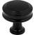 Top Knobs - Coddington Collection - Coddington 1 1/4" Length Round Knob - Flat Black - TK3190BLK