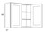 CNC Cabinetry Luxor Misty Grey Kitchen Cabinet - W3336