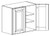 Life Art Cabinetry - Wall Cabinet with 2 Doors - W3636 - Oxford