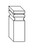 Life Art Cabinetry - Fluted Square Post End - FSPE - Oxford