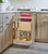 Rev-A-Shelf - 448KB-BCSC-6C - Wood Base Cabinet Knife Block Pull Out Organizer w/Soft Close