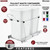 Rev-A-Shelf - RV-18PB-2-S - White Wire Bottom Mount Waste Pullout w/ Double White 35 qt. Container and Full-Extension Slides for 18" Base