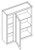 KCD Shaker Espresso Blind Wall Cabinet - SE-BW2436