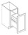 KCD Shaker Sand Trash Can Base w/ Full Ht Door -18" W - SS-TRB18FH
