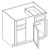 KCD Brooklyn Fawn Blind Base Cabinet for 42" to 45" Space - BF-BB42