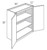 JSI Cabinetry Amesbury White Slab Kitchen Cabinet - W3030B-AW