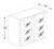 Blue Valley Micro White Shaker Kitchen Cabinet - MWS-W3642GD