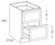 CNC Cabinetry Elegant White Kitchen Cabinet - DDC18-24