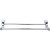 Top Knobs - Aqua Bath Collection - Aqua Double 19 1/4" Wall Mounted Towel Bar - Polished Chrome - AQ7PC