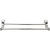 Top Knobs - Aqua Bath Collection - Aqua Double 19 1/4" Wall Mounted Towel Bar - Polished Nickel - AQ7PN