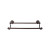 Top Knobs - Edwardian Bath Collection - Edwardian Bath 30" Double Towel Bar Hex Backplate - Oil Rubbed Bronze - ED11ORBB