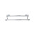 Top Knobs - Edwardian Bath Collection - Edwardian Bath 30" Double Towel Bar Oval Backplate - Polished Chrome - ED11PCC