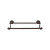 Top Knobs - Edwardian Bath Collection - Edwardian Bath 30" Double Towel Bar Plain Backplate - Polished Chrome - ED11PCD