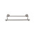 Top Knobs - Edwardian Bath Collection - Edwardian Bath 30" Double Towel Bar Ribbon Backplate - Polished Chrome - ED11PCE