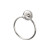 Top Knobs - Edwardian Bath Collection - Edwardian Bath Ring Beaded Backplate - Brushed Satin Nickel - ED5BSNA