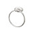 Top Knobs - Edwardian Bath Collection - Edwardian Bath Ring Oval Backplate - Brushed Satin Nickel - ED5BSNC