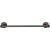 Top Knobs - Edwardian Bath Collection - Edwardian Bath 18" Single Towel Bar Beaded Backplate - Brushed Satin Nickel - ED6BSNA