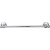 Top Knobs - Edwardian Bath Collection - Edwardian Bath 18" Single Towel Bar Plain Backplate - Polished Chrome - ED6PCD