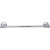 Top Knobs - Edwardian Bath Collection - Edwardian Bath 18" Single Towel Bar Ribbon Backplate - Polished Chrome - ED6PCE
