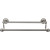 Top Knobs - Edwardian Bath Collection - Edwardian Bath 18" Double Towel Bar Plain Backplate - Antique Pewter - ED7APD