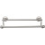 Top Knobs - Edwardian Bath Collection - Edwardian Bath 18" Double Towel Bar Plain Backplate - Brushed Satin Nickel - ED7BSND
