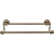 Top Knobs - Edwardian Bath Collection - Edwardian Bath 18" Double Towel Bar Ribbon Backplate - German Bronze - ED7GBZE