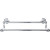 Top Knobs - Edwardian Bath Collection - Edwardian Bath 18" Double Towel Bar Hex Backplate - Polished Chrome - ED7PCB