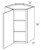 JSI Cabinetry Amesbury White Slab Kitchen Cabinet - WDC2436-AW