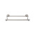 Top Knobs - Edwardian Bath Collection - Edwardian Bath 24" Double Towel Bar Rope Backplate - Brushed Satin Nickel - ED9BSNF