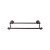 Top Knobs - Edwardian Bath Collection - Edwardian Bath 24" Double Towel Bar Hex Backplate - Oil Rubbed Bronze - ED9ORBB