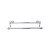 Top Knobs - Edwardian Bath Collection - Edwardian Bath 24" Double Towel Bar Oval Backplate - Polished Chrome - ED9PCC