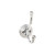 Top Knobs - Ryland Hooks Collection - Kara Wall Hooks - Polished Chrome - TK1063PC
