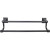 Top Knobs - Stratton Bath Collection - Stratton Bath 24" Double Towel Bar - Tuscan Bronze - STK9TB