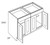 CNC Cabinetry Elegant Dove Kitchen Cabinet - SB48