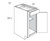JSI Cabinetry Amesbury White Slab Kitchen Cabinet - B15-AW