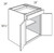 JSI Cabinetry Amesbury White Slab Kitchen Cabinet - B24B-AW