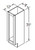 Aristokraft Cabinetry Select Series Benton Birch Paint Base Open Cabinet BOL0912