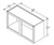 Aristokraft Cabinetry All Plywood Series Brellin PureStyle Wall Open Cabinet WOL392115