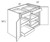 JSI Cabinetry Amesbury White Slab Kitchen Cabinet - B42SCRT-AW