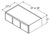 Aristokraft Cabinetry All Plywood Series Brellin Sarsaparilla PureStyle 5 Piece Refrigerator Wall Cabinet RW4812D3