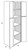 JSI Cabinetry Amesbury White Slab Kitchen Cabinet - WP2490B-AW