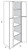 JSI Cabinetry Amesbury White Slab Kitchen Cabinet - WP3084B-AW