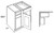 CNC Cabinetry Elegant Stone Kitchen Cabinet - BLB39