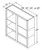 Aristokraft Cabinetry All Plywood Series Decatur Purestyle Wall Open Cabinet WOL4542